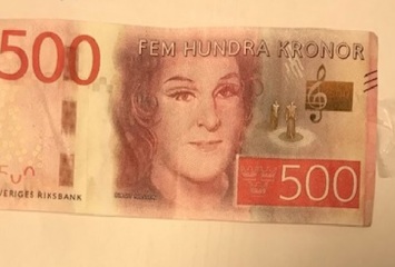 Falska 500-lappar i Stockholm
