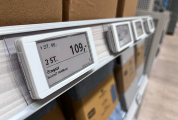 Batterier avsedda för elektroniska etiketter som exponeras och förvaras tätt ihop kan knytas till bränder.